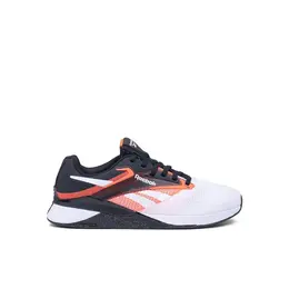 Кроссовки Reebok Nano X4, полнота 10 (RU)/ на широкую стопу, размер 10,5 US, черный/белый/оранжевый 102685639544