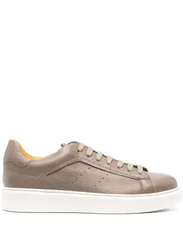 Doucal's flatform leather sneakers 23051815