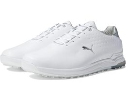 Кроссовки Puma Proadapt Alphacat Leather Golf Shoes, цвет Puma White/Puma Silver 9825697 | puma white/puma silver