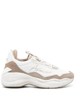 Emporio Armani logo-lettering chunky sneakers 23070671