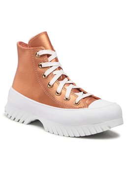Кроссовки из ткани Converse, оранжевый ctas lugged 2.0 hi a01304c | orange