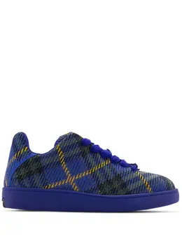 Burberry checked knitted sneakers 22949692