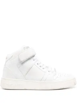 Saint Laurent Lax distressed leather sneakers 22195588