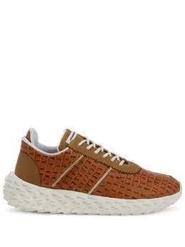 Giuseppe Zanotti Urchin crocodile-print leather sneakers 22053392