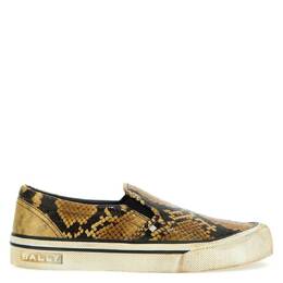 Bally Leory-P Snakeskin-Effect Sneakers, Brand Size 45 ( US Size 12 ) msk05z st010 u161