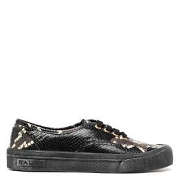 Bally Lyder Snakeskin-Effect Low-Top Sneakers, Brand Size 42 ( US Size 9 ) msk05y st009 i907