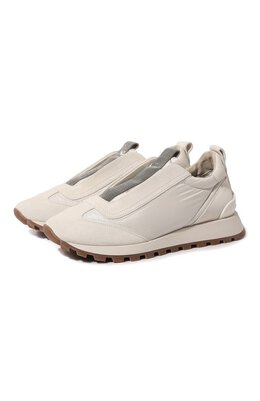 Комбинированные кроссовки Brunello Cucinelli mzsfgb1118