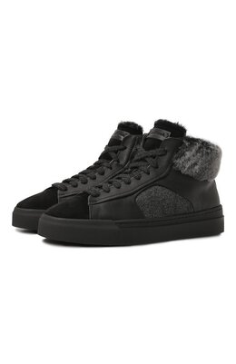 Кожаные кеды Santoni wbgt61093ne0psq5n01