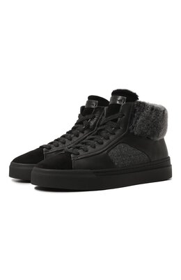 Кожаные кеды Santoni wbgt61093ne0psq5