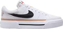 Женские кроссовки для подъема Nike Court Legacy, мультиколор 22nikwcrtlgcylftbftw | white/black/orange
