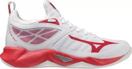 Женские волейбольные кроссовки Mizuno Wave Dimension, белый/красный 22mizwwvdmnsnwhtrftw | white/red