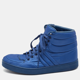 Gucci Blue Nylon Coda High Top Sneakers Size 41.5 773049