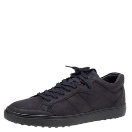 Tod's Midnight Blue Leather Low Top Sneakers Size 41.5 612592