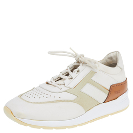 Tod's Multicolor Leather And Suede Lace Up Sneakers Size 42 514966