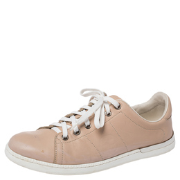 Gucci Beige Low Top Lace Sneakers Size 37.5 352445