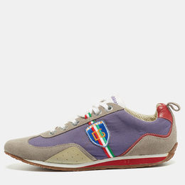 Dolce & Gabbana Multicolor Leather and Suede Low Top Sneakers Size 44.5 856929