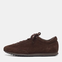 Tod's Brown Suede Lace Up Sneakers Size 39.5 897050