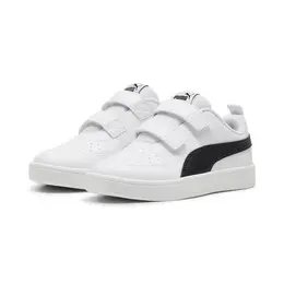 Кеды Puma Rickie V PS, размер 2 UK, белый/черный 102863831000