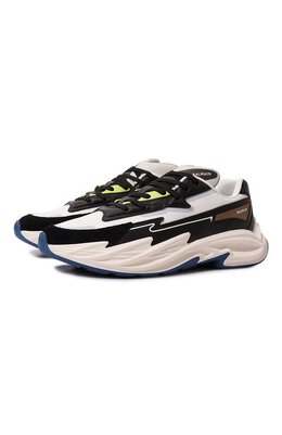 Кожаные кроссовки Run-Row Balmain cm1vi355/llsh