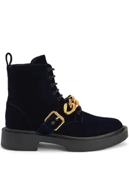 Giuseppe Zanotti Adric velvet lace-up sneakers 20515668