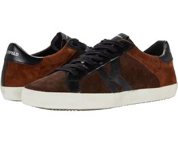 Кроссовки Karl Lagerfeld Paris Suede K Sneaker On Distressed Banded Sole, темно-коричневый 9603076 | dark brown