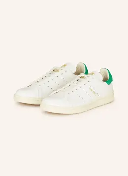 Кроссовки stan smith lux Adidas, белый 1520604 | weiss/ grün
