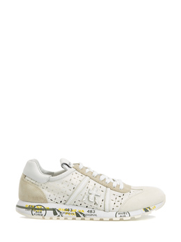 Premiata Комбинированные кроссовки Lucy-D из текстиля, замши и кожи 247782