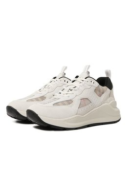 Комбинированные кроссовки Burberry 8061880