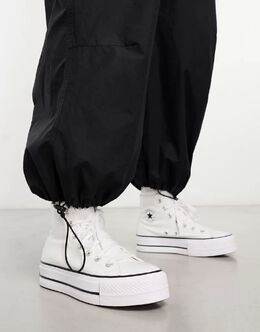 Белые кроссовки на платформе Converse Chuck Taylor Lift Hi 110658491 | blanco