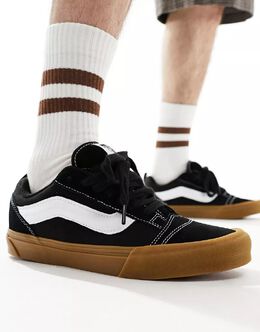 Черные кроссовки Vans Knu Skool на резиновой подошве 134328161 | schwarz