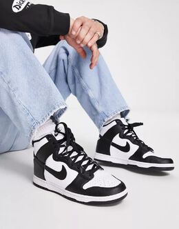 Кроссовки Nike Dunk Hi Retro, белый/черный 116894532 | weiß/schwarz