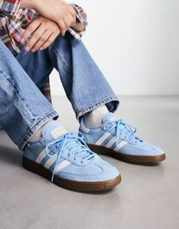 Голубые кроссовки на резиновой подошве Adidas Handball Spezial 127243531 | azul claro