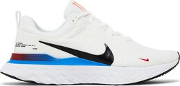Nike Кроссовки React Infinity Run Flyknit 3 'White Photo Blue Red', белый fj3994 100 | white