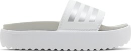 Adidas Кроссовки Wmns Adilette Platform Slide 'White Zero Metallic', белый ie9703 | white