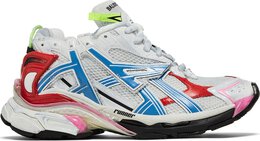 Кроссовки Balenciaga Runner Sneaker 'White Red Blue Pink', белый 677403 w3rb6 9645 | white
