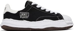 Кроссовки Maison Mihara Yasuhiro Blakey OG Sole Canvas Low 'Black White', черный a08fw735 blk | black