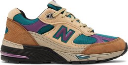 New Balance Кроссовки Palace x Wmns 991 Made in England 'Taos Taupe Grape', бирюзовый w991pal | teal