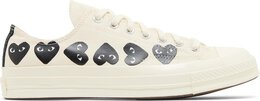 Converse Кроссовки Comme des Garçons PLAY x Chuck 70 Low 'Multi Heart - Milk Black', кремовый a08150c | cream