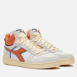 Кроссовки Diadora Magic Basket Demi Cut Suede Leather, цвет белый, размер 42 EU 178563-c0326-4800971