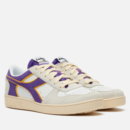 Кроссовки Diadora Magic Basket Low Suede Leather, цвет белый, размер 38 EU 178565-c3335-4800636