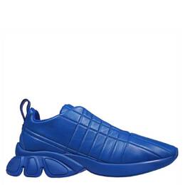 Burberry Deep Marine Blue Classic Quilted Leather Sneakers, Brand Size 42 ( US Size 9 ) 8060227