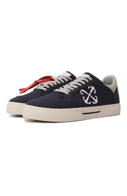 Текстильные кеды New Low Vulcanized Off-White 0mia293s24fab001