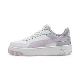 Кеды Puma Carina Street, полнота F, размер 7 UK, White-Grape/Mist-Silver 102953193148