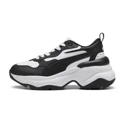 Кроссовки Puma Cilia Wedge, размер 7 UK, черный/белый 102953190241