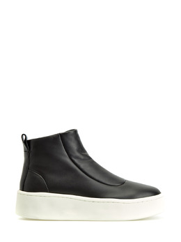 Jil Sander Высокие кеды-слипоны из мягкой кожи с литой подошвой 248477