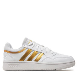 Кроссовки Adidas Hoops 3.0 Low Classic Basketball HP7972 Ftwwht/Ftwwht/Magold, белый 263506 | blanco