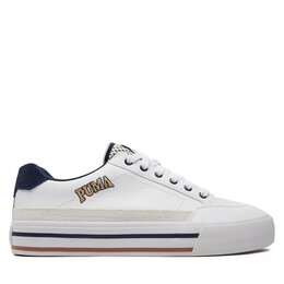 Кроссовки Puma Court Classic Vulc Retro Club 395089-01 Puma White/Prairie Tan/Club Navy, белый 267299 | blanco