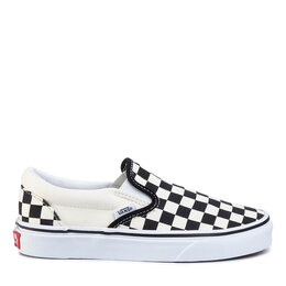 Кроссовки Vans Classic Slip-On VN000EYEBWW1 Blk/Whtchckerboard/Wht, экрю 272242 | écru
