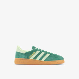 Замшевые низкие кеды handball spezial с 3 полосками Adidas, зеленый r04265954 | collegiate green