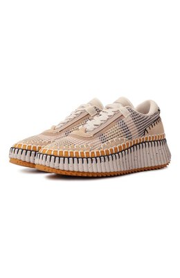 Текстильные кроссовки Nama Chloé chc22s579y0